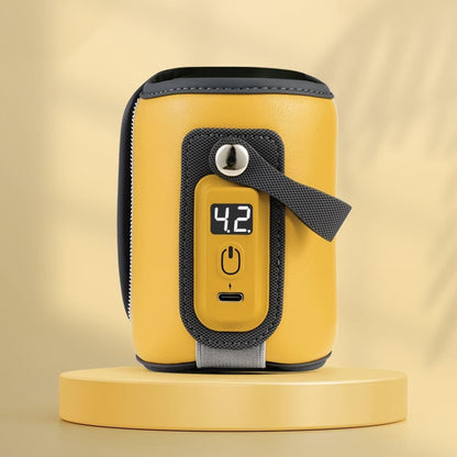 StarAndDaisy Bottle Warmer for Baby , Infants / Toddler, Water Warmer with Adjustable Temperature Control Portable & USB, Constant Temprature Control Technology, Baby Feeding Bottle Warmer for Car Travel Outdoor -Yellow