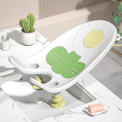 StarAndDaisy Baby Bath Seat for Newborn to 0-18 Months, Non-Slip, Adjustable, Portable, Comfortable, Hygienic Baby Bather - (White)