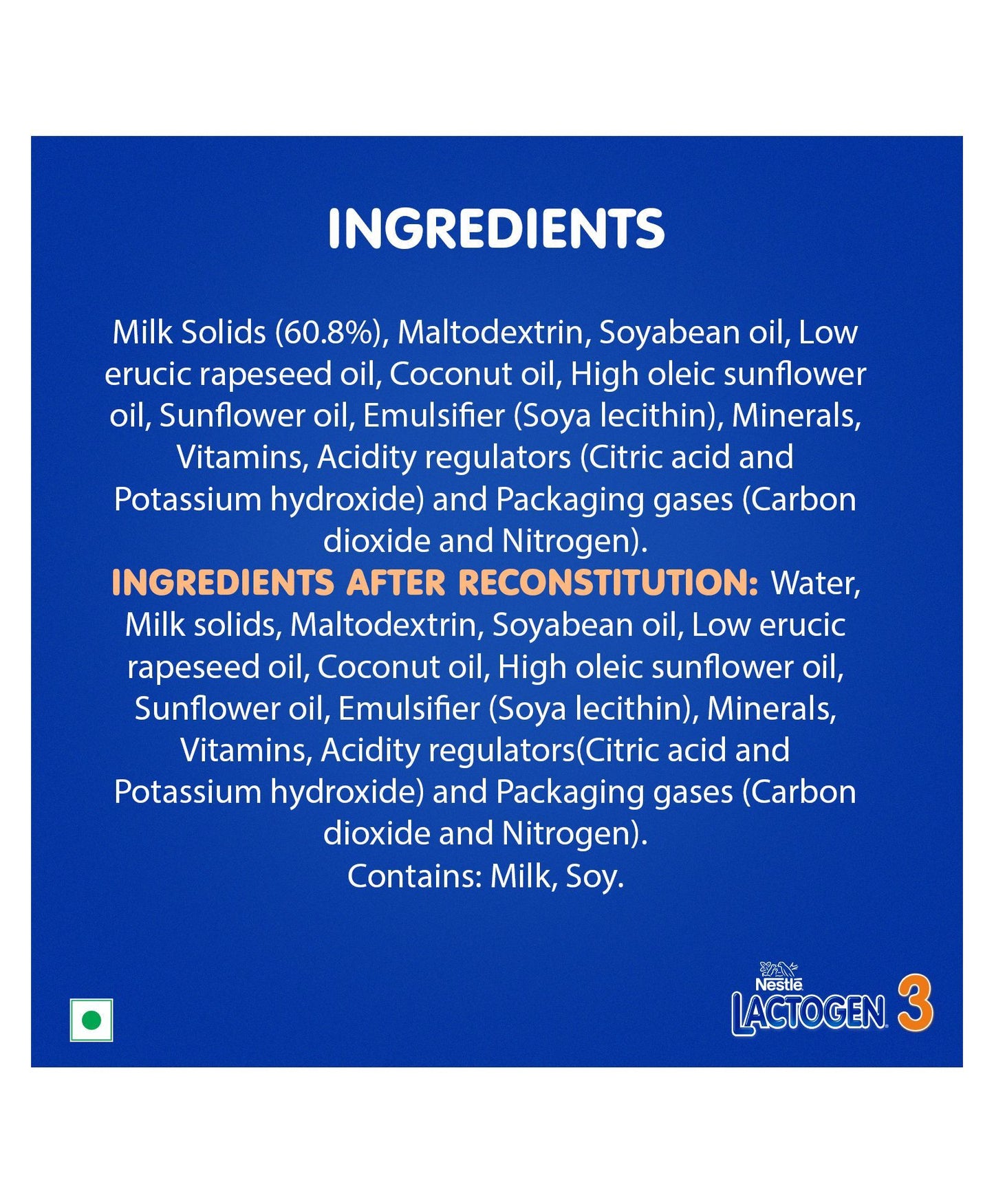 Nestle Lactogen Stage 3 Powder Refill (400 gram)