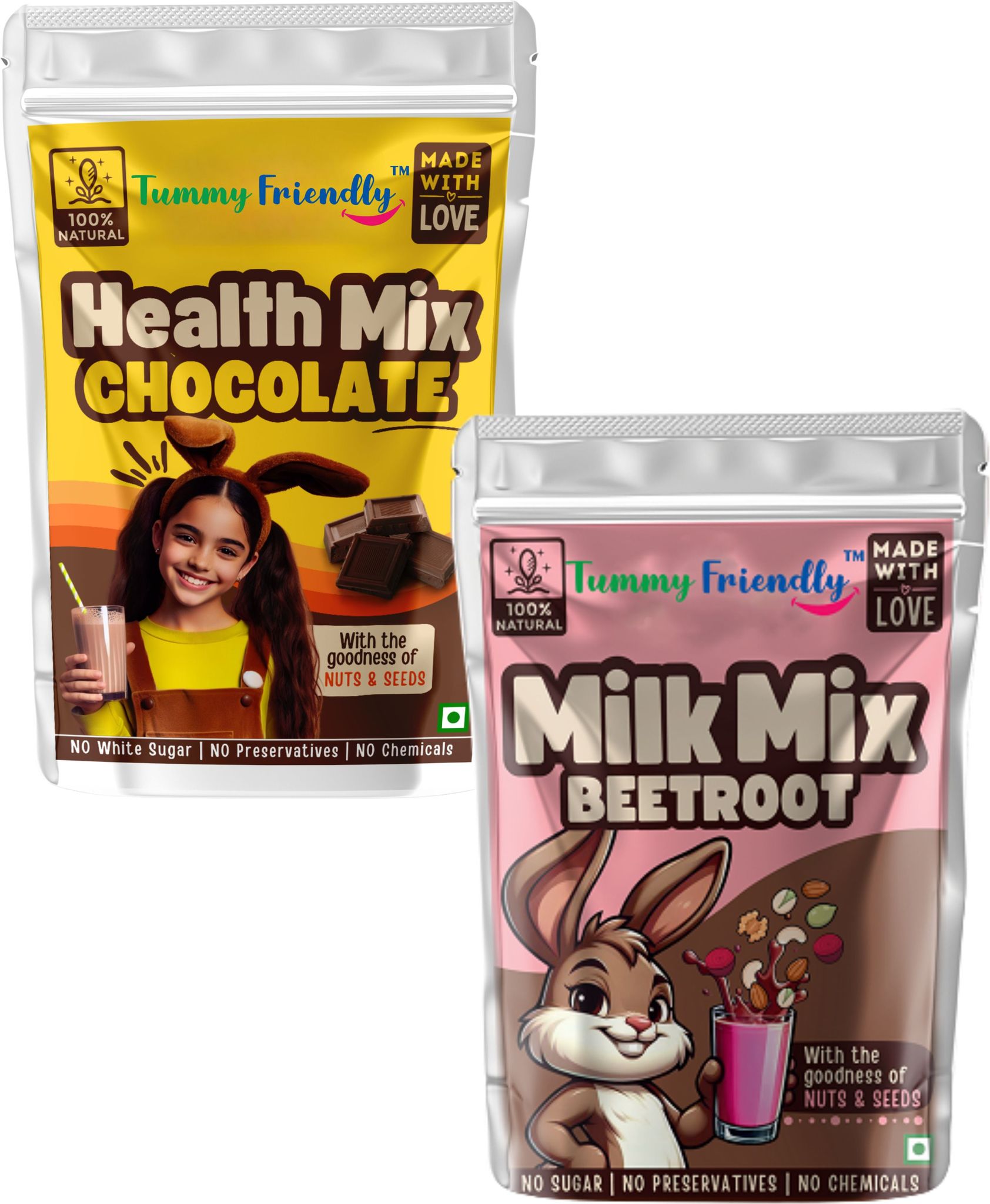 Tummy Friendly Foods Health Mix Chocolate & Beetroot Jaggery (Each pack 300g)
