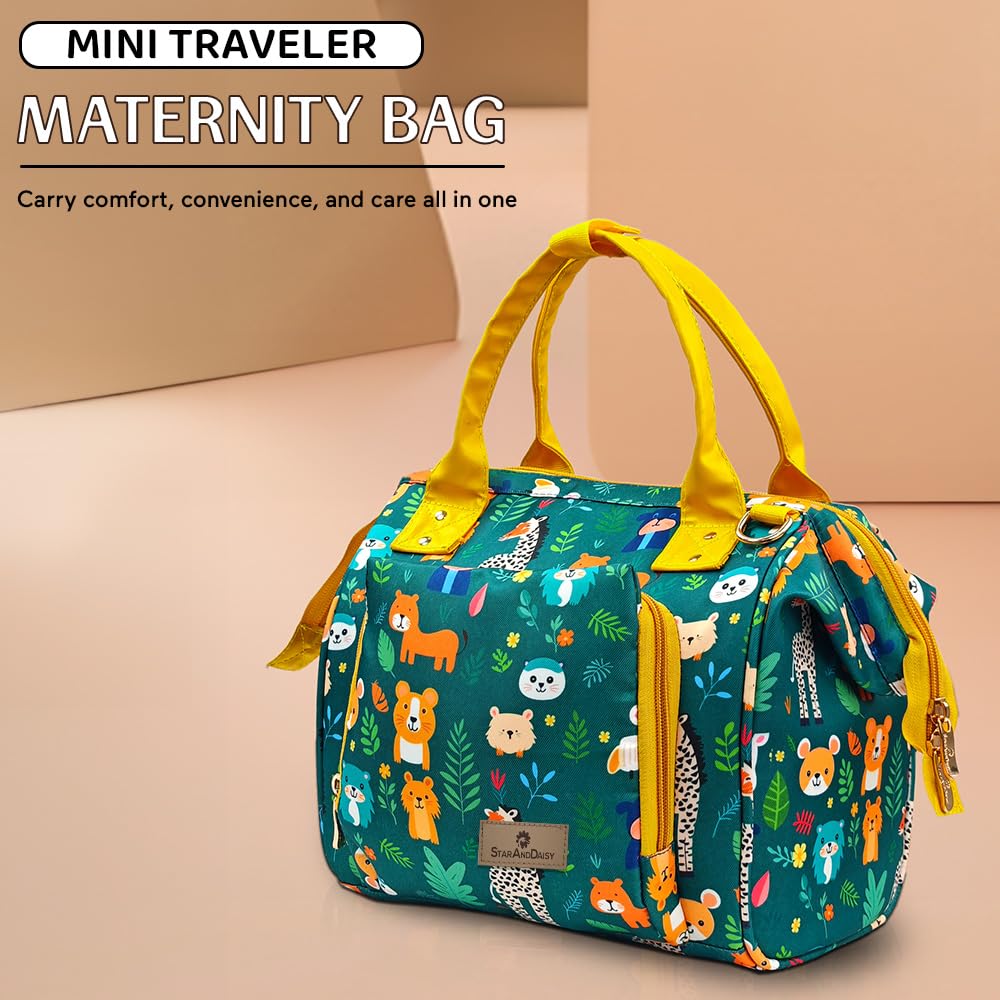 StarAndDaisy Diaper Bag/Diaper Bags for Mom with Light Weight and Potable Design/Multi Compartments, Waterproof Baby Bag with Ultra soft fabric.