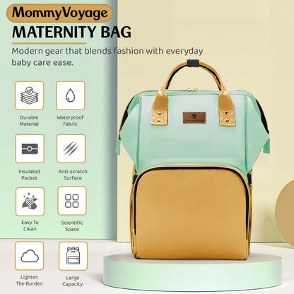 StarAndDaisy Diaper Bag for Mothers for Travel – 27L Lightweight Waterproof Leatherite Diaper Bag/Baby Bag for Mother Travel with 15 Multi-Purpose Pockets & Quick Access Diaper Pocket