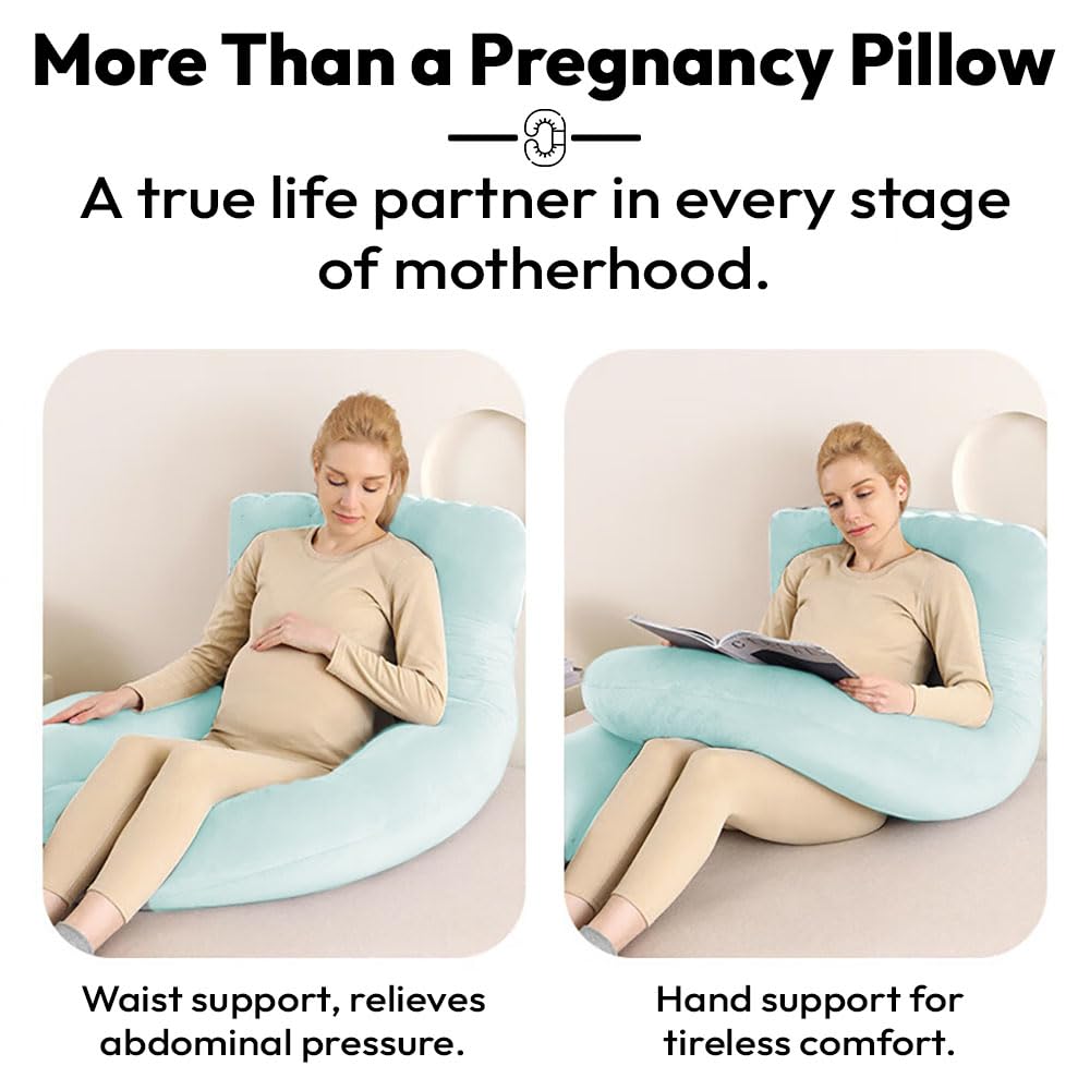 StarAndDaisy Pregnancy Pillow for Women/U Shape Body Pillow with 360° Full Body Support, Ergonomic & Comfortable Maternity Pillow for Pregnancy Sleeping