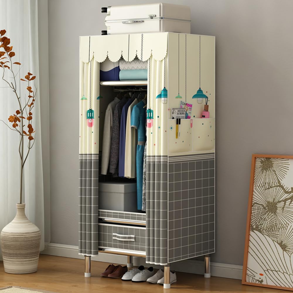 StarAndDaisy Collapsible Wardrobe for Clothes/Storage Organizer Wardrobe for Multipurpose, Cloth, Shoes, Books Organizer
