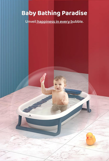 StarAndDaisy Baby Bath Tub for 0 to 5 Years/Bath Tub for Kids 0-3 Years, Tub for Girls & Boys with Soap Tray, Easy to Store (BT-Blue).