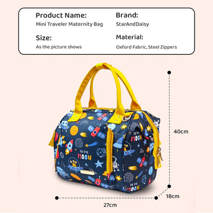 StarAndDaisy Diaper Bag/Diaper Bags for Mom with Light Weight and Potable Design/Multi Compartments, Waterproof Baby Bag with Ultra Soft Fabric.