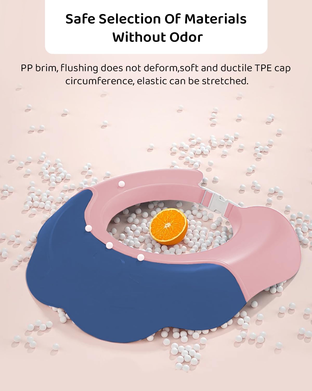 StarAndDaisy Baby Shower Cap Shield, Adjustable Shower Cap for Kids, Visor Hat for Eye and Ear Protection for 0-9 Year Old Baby.