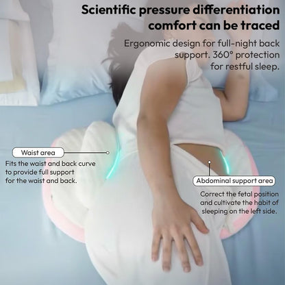 StarAndDaisy Pregnancy Pillow for Women | Maternity Pillow for Pregnancy Sleeping with Cuddle Pillow with Belly Support, Adjustable Butterfly Design, Leg Support (Yellow)
