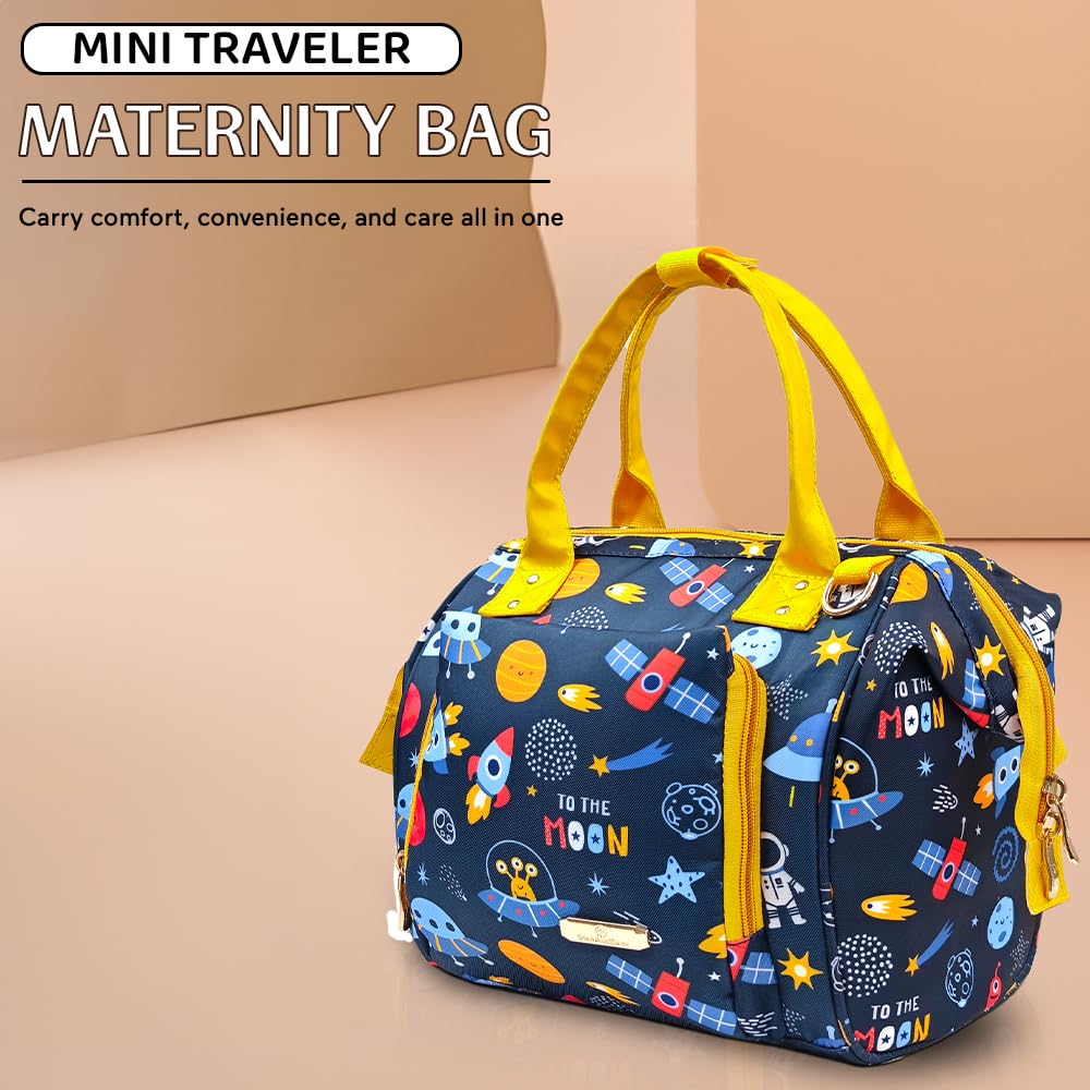 StarAndDaisy Diaper Bag/Diaper Bags for Mom with Light Weight and Potable Design/Multi Compartments, Waterproof Baby Bag with Ultra Soft Fabric.