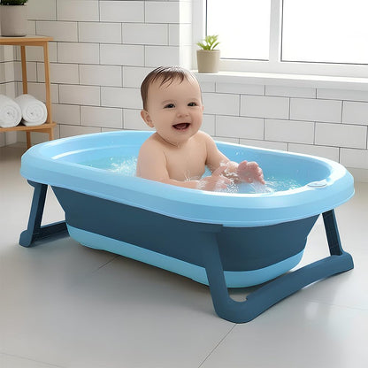 StarAndDaisy Baby Bath Tub for 0 to 5 Years/Bath Tub for Kids 0-3 Years, Tub for Girls & Boys with oldable Legs, Easy to Store -Light Blue