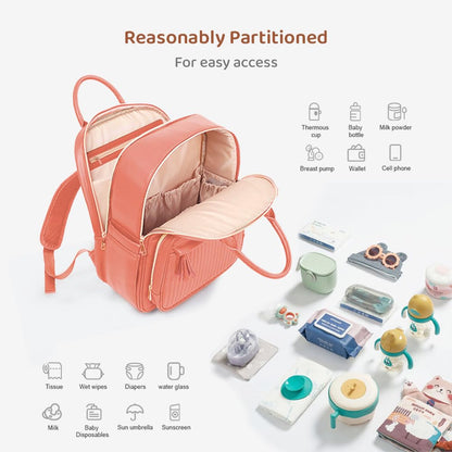 StarAndDaisy Baby Diaper Bag for Mothers/Mom Travel Maternity Backpack with Insulated Milk Bottle Pocket, Multi Compartments, Waterproof, Travel Friendly, Lightweight