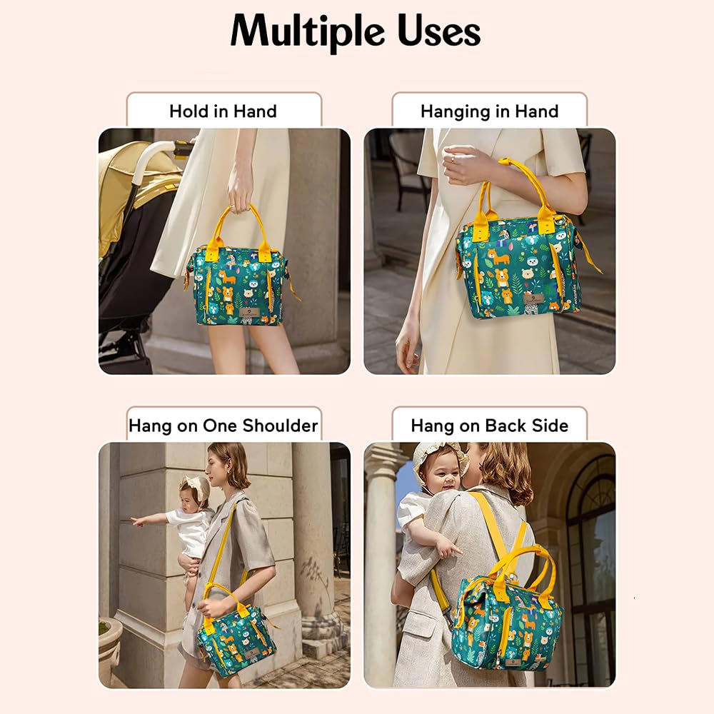 StarAndDaisy Diaper Bag/Diaper Bags for Mom with Light Weight and Potable Design/Multi Compartments, Waterproof Baby Bag with Ultra soft fabric.