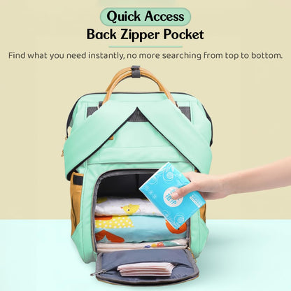 StarAndDaisy Diaper Bag for Mothers for Travel – 27L Lightweight Waterproof Leatherite Diaper Bag/Baby Bag for Mother Travel with 15 Multi-Purpose Pockets & Quick Access Diaper Pocket
