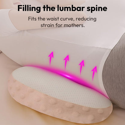 StarAndDaisy Pregnancy Pillow for Women | Maternity Pillow for Pregnancy Sleeping with Cuddle Pillow with Belly Support, Adjustable Butterfly Design, Leg Support (Pink)