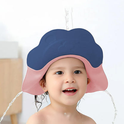 StarAndDaisy Baby Shower Cap Shield, Adjustable Shower Cap for Kids, Visor Hat for Eye and Ear Protection for 0-9 Year Old Baby.