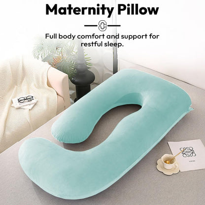 StarAndDaisy Pregnancy Pillow for Women/J Shape Body Pillow with 360° Full Body Support, Ergonomic & Comfortable Maternity Pillow for Pregnancy Sleeping
