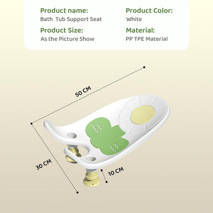 StarAndDaisy Baby Bath Seat for Newborn to 0-18 Months, Non-Slip, Adjustable, Portable, Comfortable, Hygienic Baby Bather - (White)