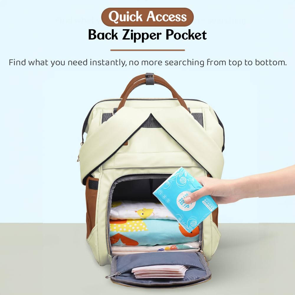 StarAndDaisy Diaper Bag for Mothers for Travel – 27L Lightweight Waterproof Leatherite Diaper Bag/Baby Bag for Mother Travel with 15 Multi-Purpose Pockets & Quick Access Diaper Pocket