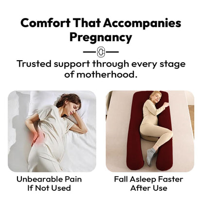 StarAndDaisy Pregnancy Pillow for Women/U Shape Body Pillow with 360° Full Body Support, Ergonomic & Comfortable Maternity Pillow for Pregnancy Sleeping