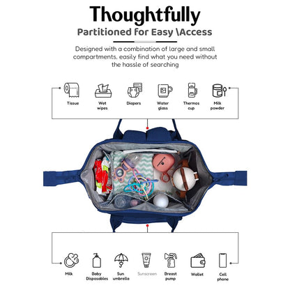 StarAndDaisy Baby Bag for Mothers Travel/Maternity Bag with 16 Multi-Purpose Pockets with Quick Access Diaper & Mobile Pocket/Diaper Bag for Baby