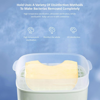 StarAndDaisy Reusable Silicone Baby Bib with Adjustable Buttons for Mess-Free Feeding, Weaning, and Easy Cleaning and Waterproof. (Yellow)