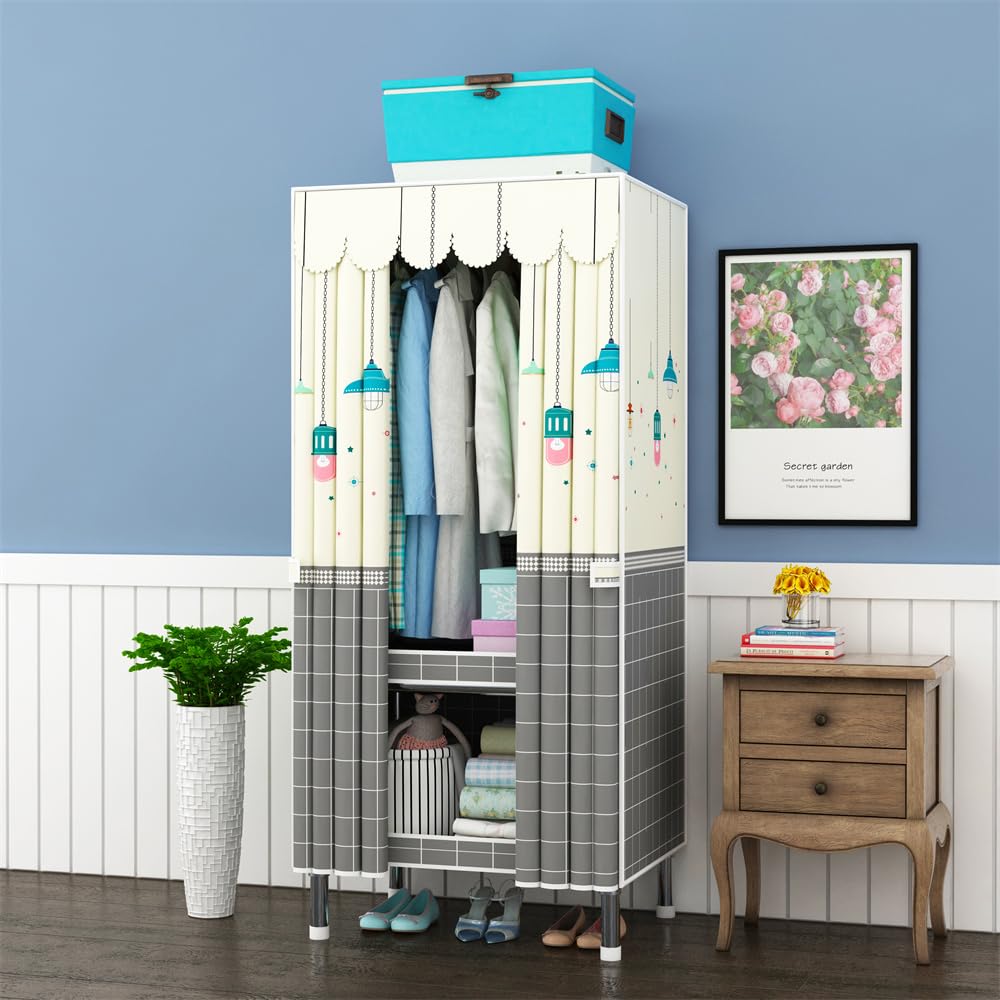 StarAndDaisy Collapsible Wardrobe for Clothes/Storage Organizer Wardrobe for Multipurpose, Cloth, Shoes, Books Organizer