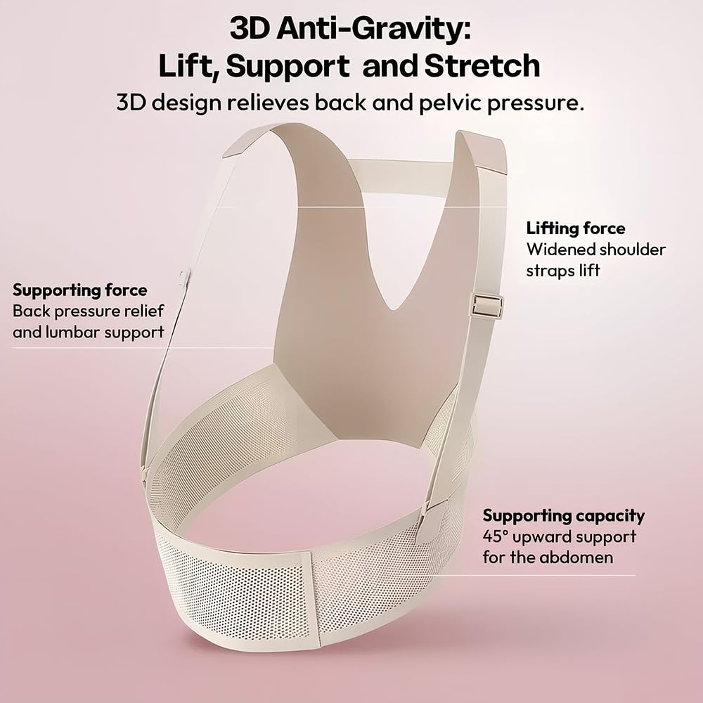 StarAndDaisy Pregnancy/Belly Support belt/band, Abdominal Belt For Women, Maternity Belt for Waist, Pelvis & Tummy Support, Adjustable & breathable fabric -Beige