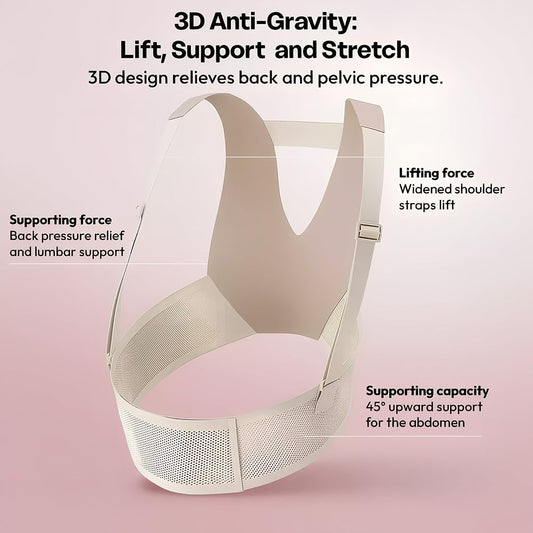 StarAndDaisy Pregnancy/Belly Support belt/band, Abdominal Belt For Women, Maternity Belt for Waist, Pelvis & Tummy Support, Adjustable & breathable fabric -Beige