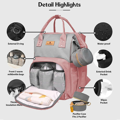StarAndDaisy Baby Bag for Mothers Travel/Maternity Bag with 16 Multi-Purpose Pockets with Quick Access Diaper & Mobile Pocket/Diaper Bag for Baby