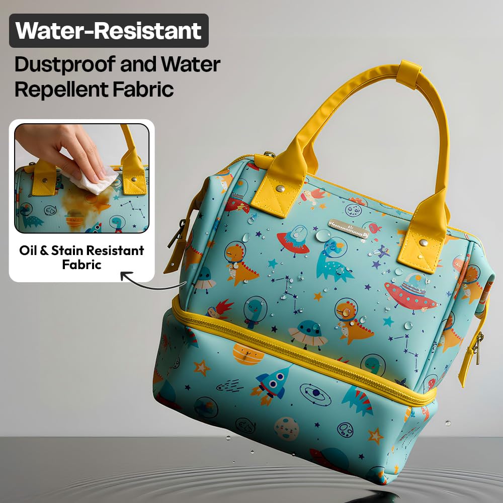 StarAndDaisy Baby Bag for Mothers Travel/Diaper Bags for Mom with Insulated Compartment/Diaper Bag for Mothers for Travel & Multiple Pockets, 12L Capacity- Dinosaur Print