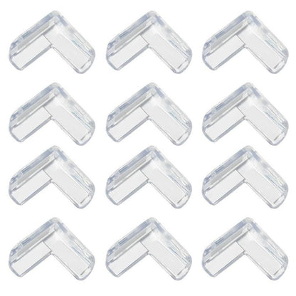 StarAndDaisy Baby Proofing Corner/Edge Guards Pack of 12 | L Shape Silicone Edge Protector for Table Corners & Furniture Sharp Edges