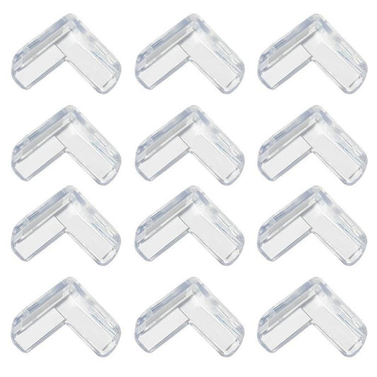 StarAndDaisy Baby Proofing Corner/Edge Guards Pack of 12 | L Shape Silicone Edge Protector for Table Corners & Furniture Sharp Edges