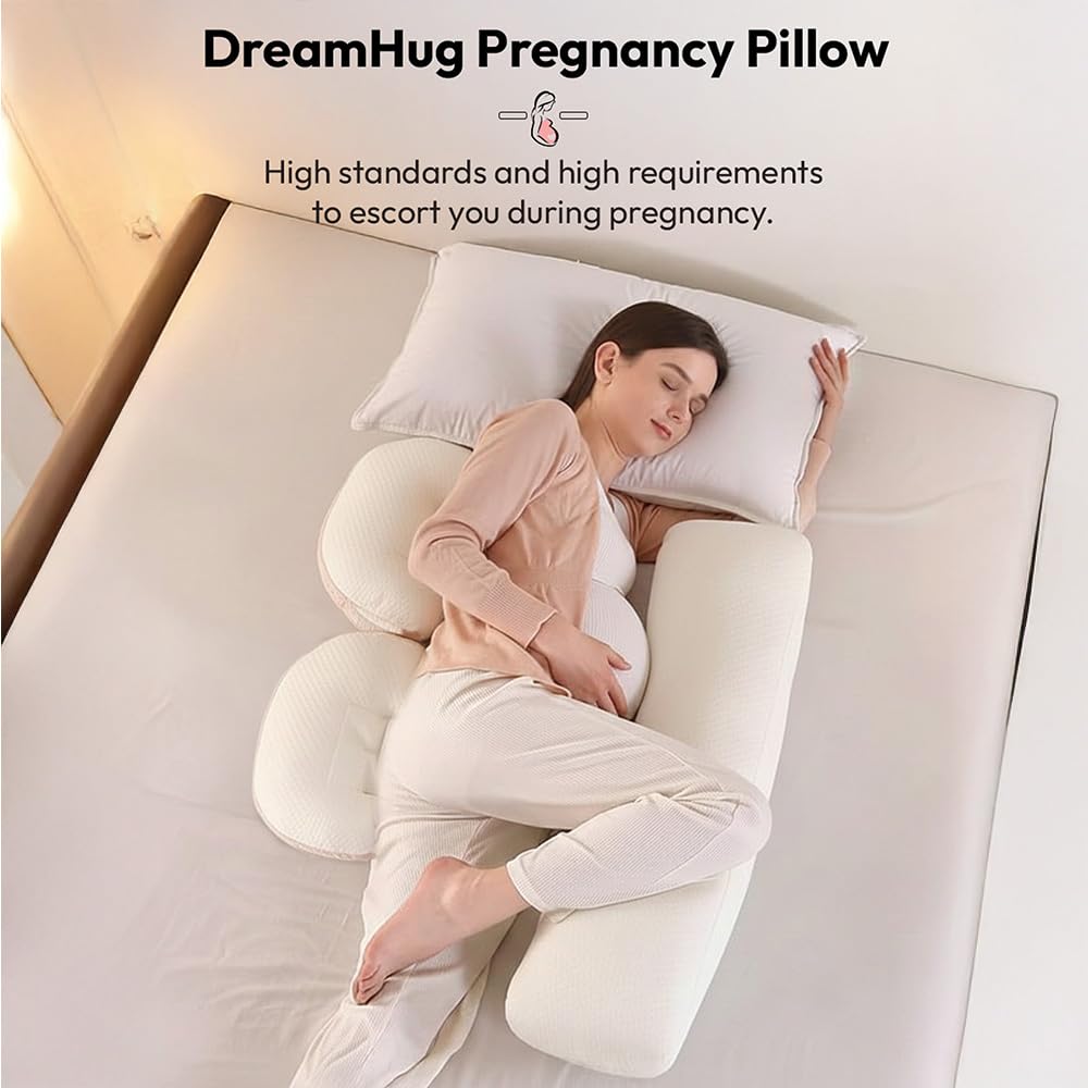 StarAndDaisy Pregnancy Pillow for Women | Maternity Pillow for Pregnancy Sleeping with Cuddle Pillow with Belly Support, Adjustable Butterfly Design, Leg Support (Light Blue)