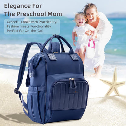 StarAndDaisy Diaper Bag for Baby/bags for mothers carry/Women carry Maternity Bag with Bottle Holder, Multi Compartments with Pockets, Waterproof, Travel Friendly, Lightweight (Joy Blue)