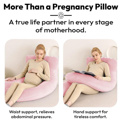 StarAndDaisy Pregnancy Pillow for Women/J Shape Body Pillow with 360° Full Body Support, Ergonomic & Comfortable Maternity Pillow for Pregnancy Sleeping
