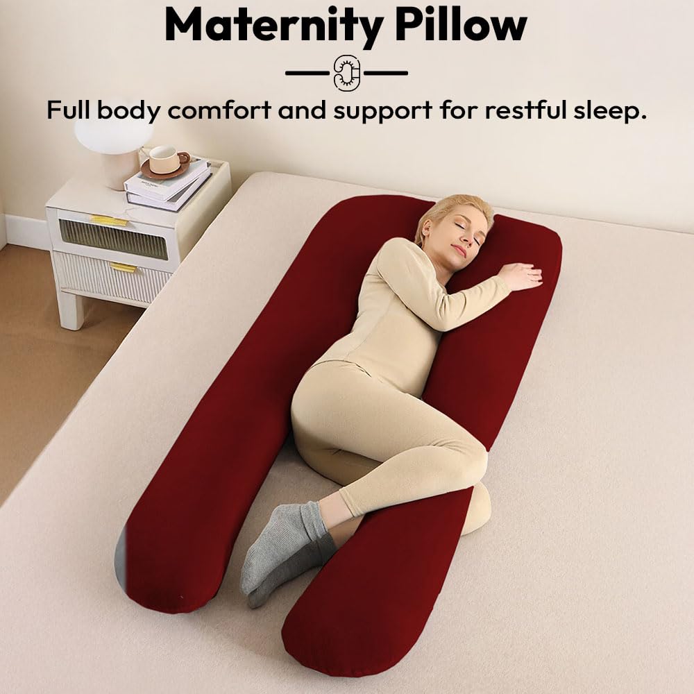 StarAndDaisy Pregnancy Pillow for Women/U Shape Body Pillow with 360° Full Body Support, Ergonomic & Comfortable Maternity Pillow for Pregnancy Sleeping