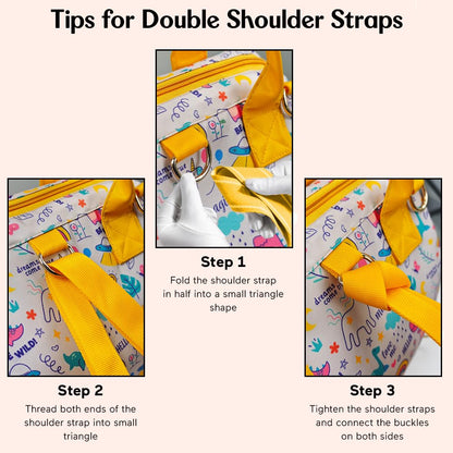 StarAndDaisy Baby Bag for Mother Travel/Diaper Bag for New Born Baby with Light Weight and Potable Design/Diaper Bags for Mom with Multi Compartments, Waterproof Bag with Ultra Soft Fabric.