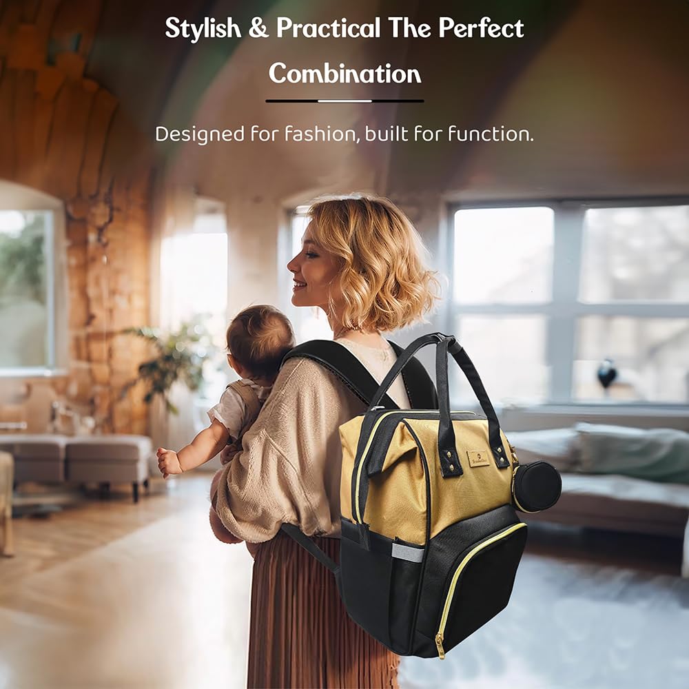 StarAndDaisy Baby Bag for Mothers Travel/Maternity Bag with 16 Multi-Purpose Pockets with Quick Access Diaper & Mobile Pocket/Diaper Bag for Baby