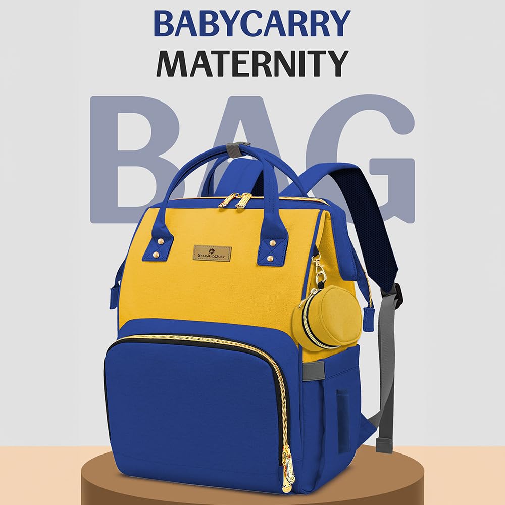 StarAndDaisy Baby Bag for Mothers Travel/Maternity Bag with 16 Multi-Purpose Pockets with Quick Access Diaper & Mobile Pocket/Diaper Bag for Baby