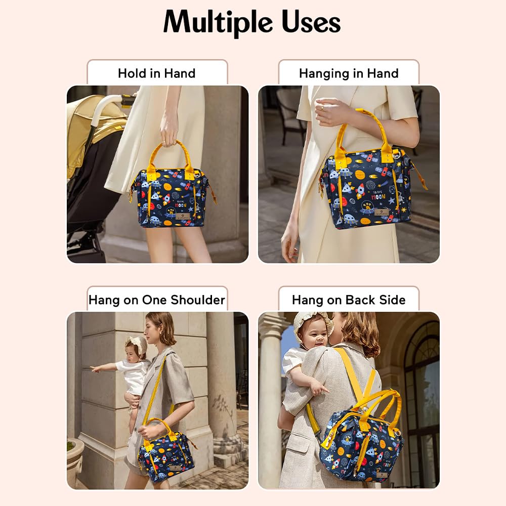 StarAndDaisy Diaper Bag/Diaper Bags for Mom with Light Weight and Potable Design/Multi Compartments, Waterproof Baby Bag with Ultra Soft Fabric.