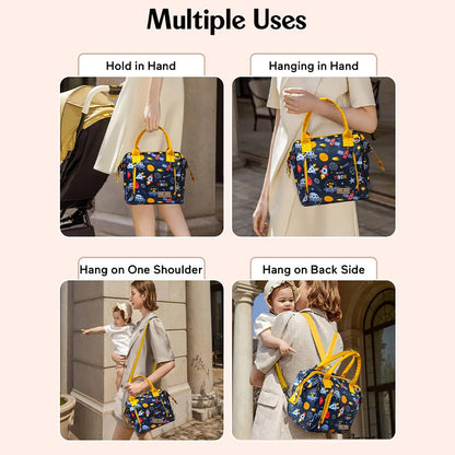 StarAndDaisy Diaper Bag/Diaper Bags for Mom with Light Weight and Potable Design/Multi Compartments, Waterproof Baby Bag with Ultra Soft Fabric.