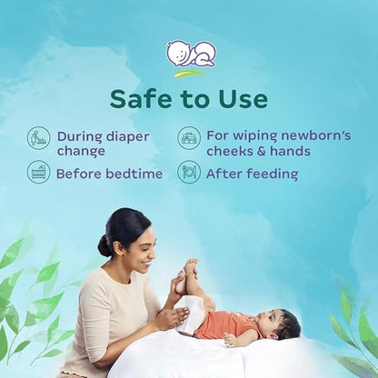 Himalaya NATURE TOUCH WATER WIPES,72 Wipes - Pack of 1