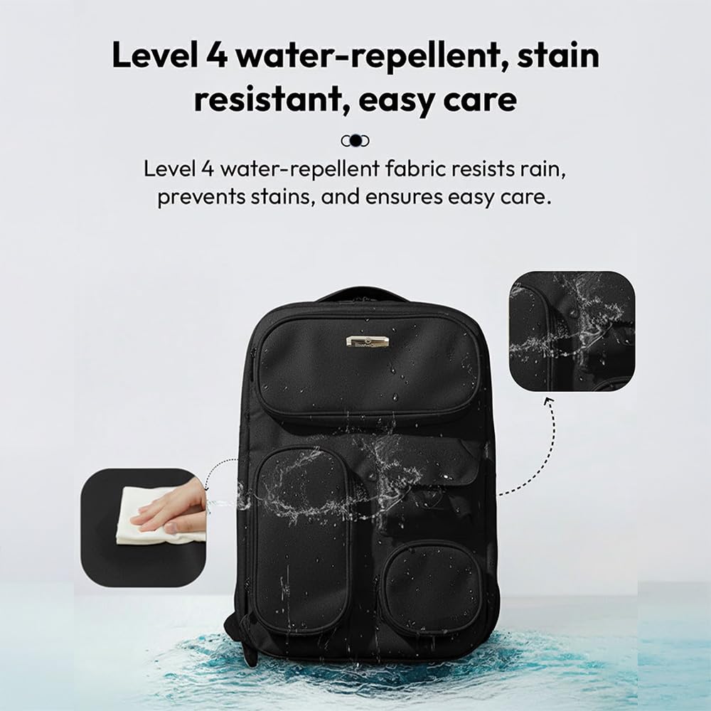StarAndDaisy 3 in 1 Maternity Bag for Mothers–Spacious Multi-Compartment Diaper Bag for Mothers for Travel, Baby Bag for Mother Travel, Baby bag for Travelling with Insulated Bottle Pocket -Black