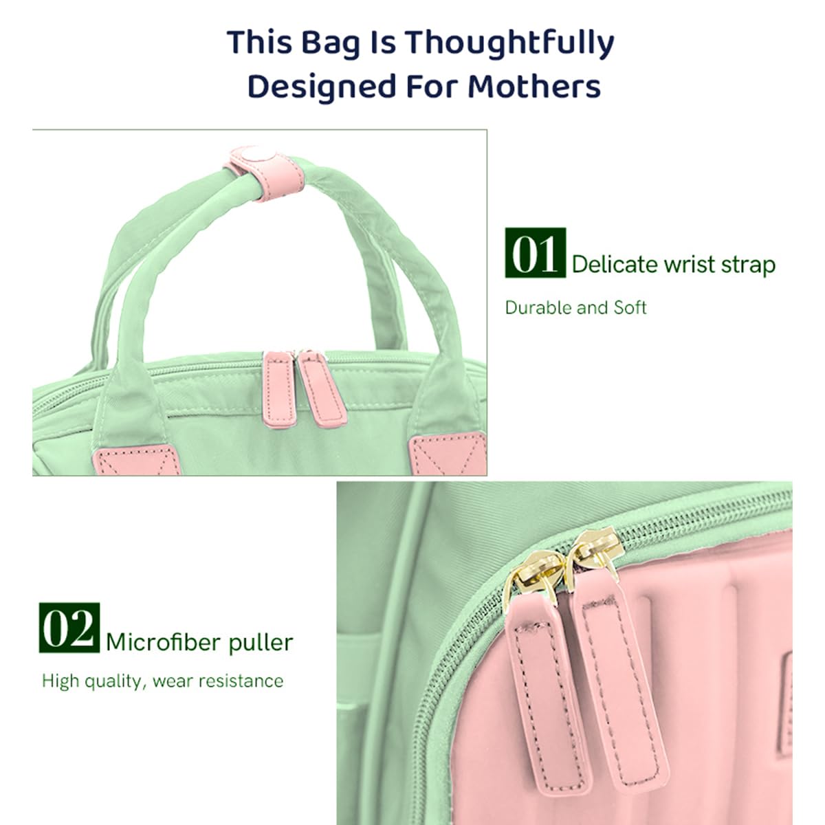 StarAndDaisy Baby Diaper Bag for Mothers/Mom Travel Maternity Backpack with Insulated Milk Bottle Pocket, Multi Compartments, Waterproof, Travel Friendly, Lightweight.
