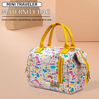 StarAndDaisy Baby Bag for Mother Travel/Diaper Bag for New Born Baby with Light Weight and Potable Design/Diaper Bags for Mom with Multi Compartments, Waterproof Bag with Ultra Soft Fabric.