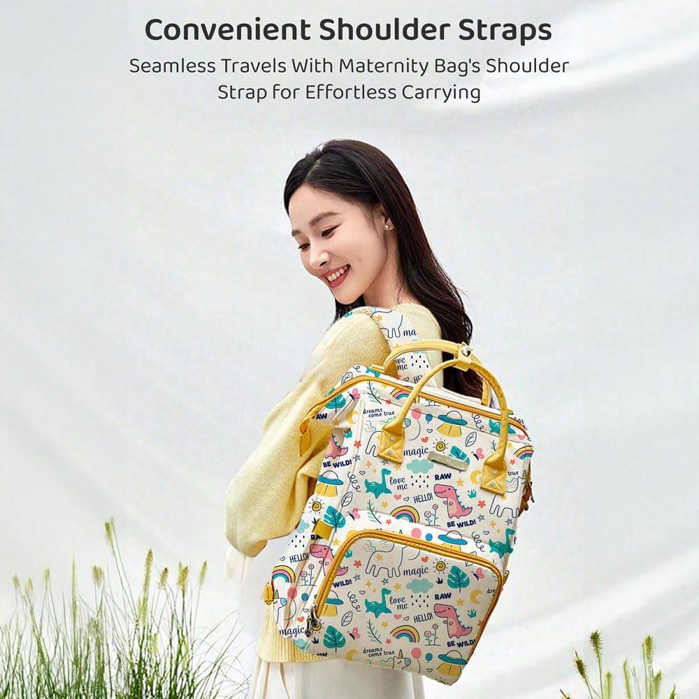 StarAndDaisy Diaper Bag/Diaper Bag for Mothers for Travel, 28L Waterproof Baby Bag for Mother Travel with 15 Multipurpose Pockets