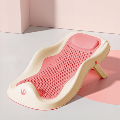 StarAndDaisy Baby Bath Seat for Newborn to 0-18 Months, Non-Slip, Adjustable, Portable, Comfortable, Hygienic Baby Bather/Chair - Pink