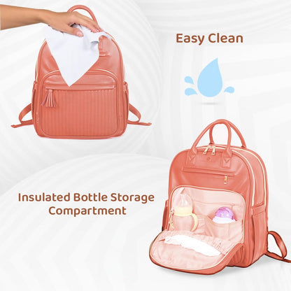 StarAndDaisy Baby Diaper Bag for Mothers/Mom Travel Maternity Backpack with Insulated Milk Bottle Pocket, Multi Compartments, Waterproof, Travel Friendly, Lightweight