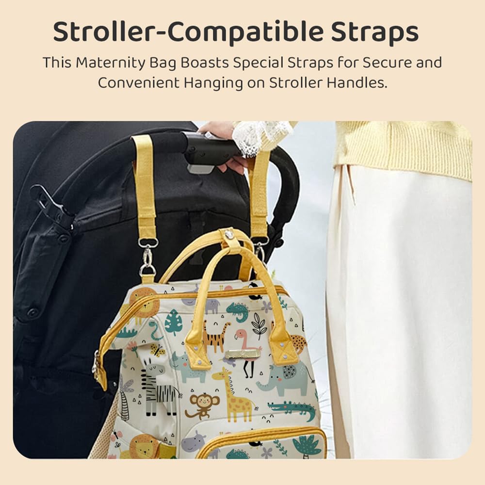 StarAndDaisy Diaper Bag/Diaper Bag for Mothers for Travel, 28L Waterproof Baby Bag for Mother Travel with 15 Multipurpose Pockets