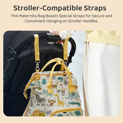 StarAndDaisy Diaper Bag/Diaper Bag for Mothers for Travel, 28L Waterproof Baby Bag for Mother Travel with 15 Multipurpose Pockets